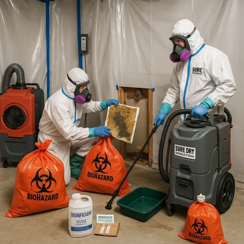 Contaminated Water Handling Protocols process in Central Garage, VA