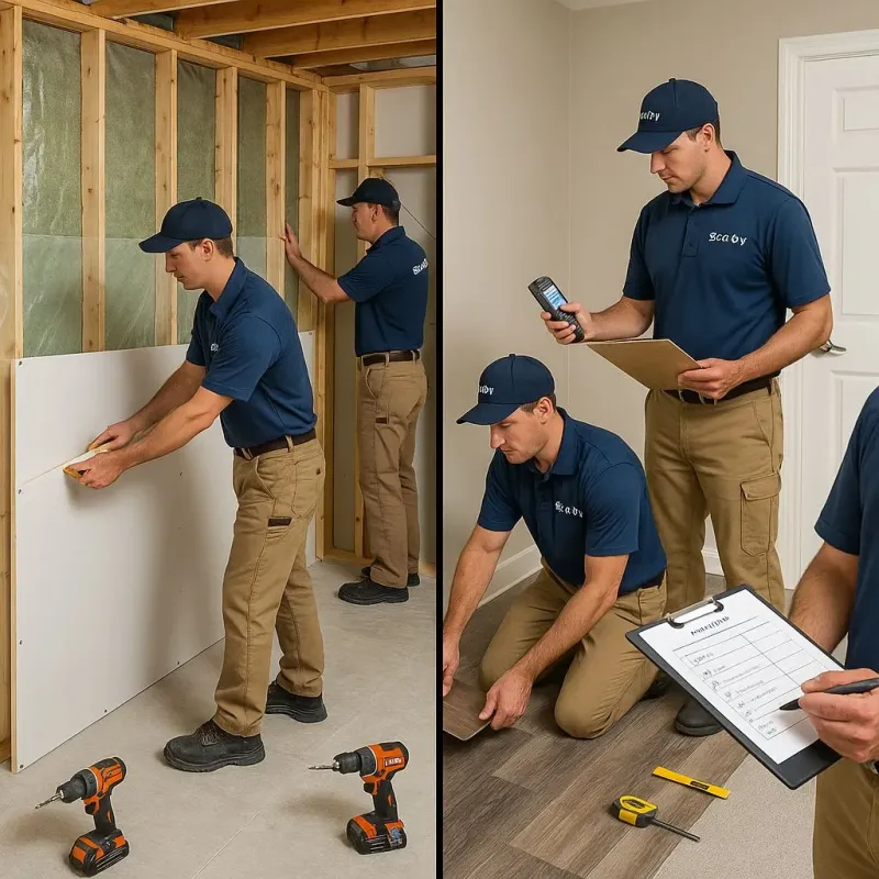 Repairs and Reconstruction process in Central Garage, VA
